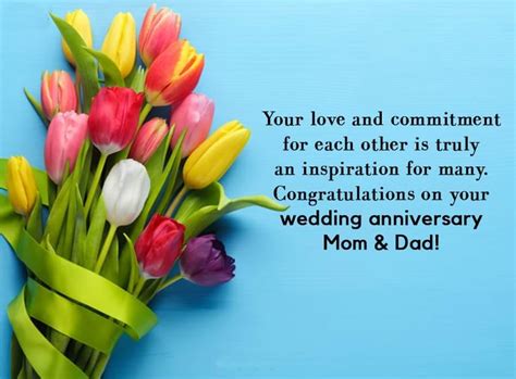 50 Happy Anniversary Wishes For Mom And Dad Quotes Messages Status