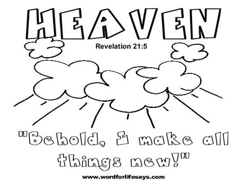 New Heaven And Earth Coloring Page Sketch Coloring Page 9240 The Best