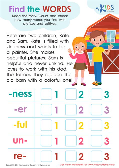 Prefix And Suffix Worksheet For Grade 3 Free Printable For Kids