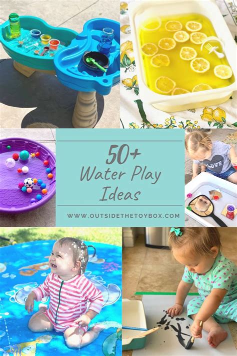 50 Water Play Ideas Outside The Toy Box Water Play Activities