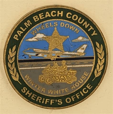 Palm Beach County Sheriffs Office Presidential Motorcade Police Chall Rolyat Military
