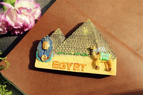 Egyptian Pyramid And Pharaoh Egypt Tourist Travel Souvenir 3d Resin