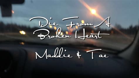 Die From A Broken Heart Maddie And Tae Acoustic Cover Youtube