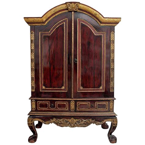 Late 19th Early 20th Century Lit Decorated Chinoiserie Cabinet At 1stdibs