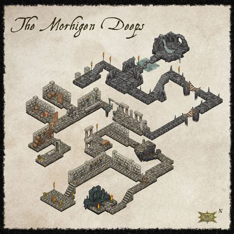 Iso Dungeon Map By Djekspek On Deviantart Dungeon Maps Fantasy World