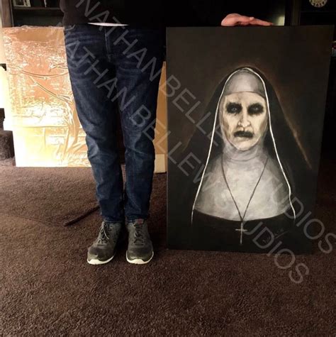 The Conjuring 2 Demon Nun Valak Painting James Wan Annabelle Etsy