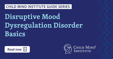 Disruptive Mood Dysregulation Disorder Basics Dmdd