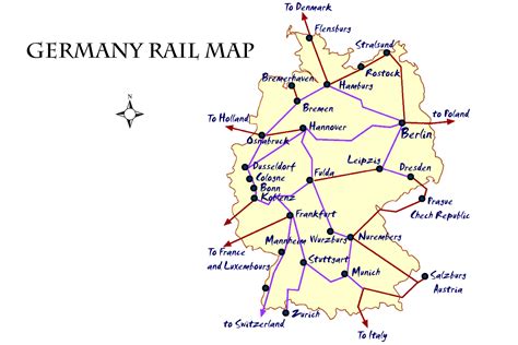 Germany Rail Map And Transportation Guide