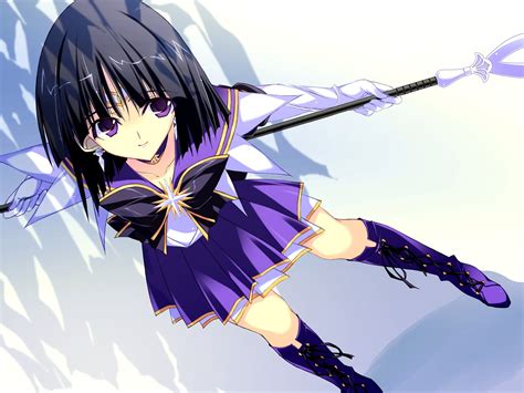 Anime Woman Character Wearing Purple Dress Illustration Hd Wallpaper