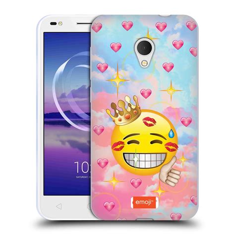 Official Emoji Smileys Soft Gel Case For Alcatel Phones