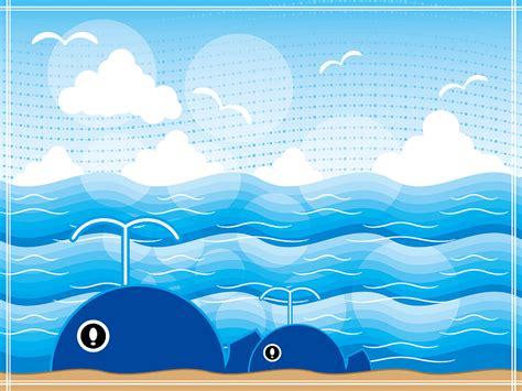 Whales Sea Vector Free Download Creazilla