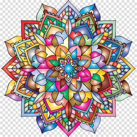 Mandala Png Color Clipart Coloring Mandalas 1 Coloring Mandala Full