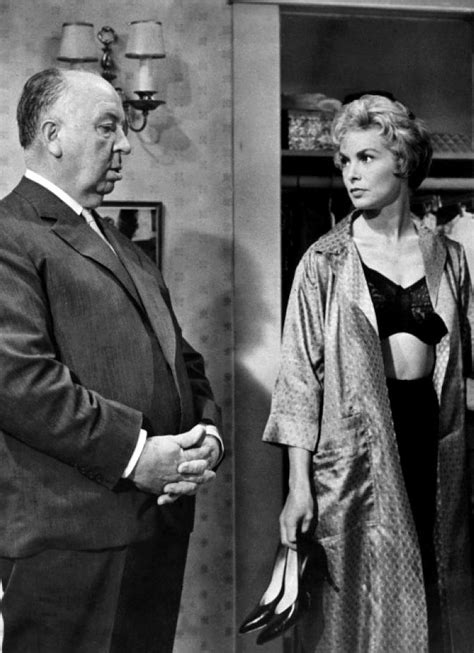 Alfred Hitchcock And Janet Leigh On The Set Of Psycho Alfred Hitchcock Janet Leigh Hannibal