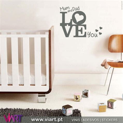 Mum And Dad Love You Wall Stickers Viart