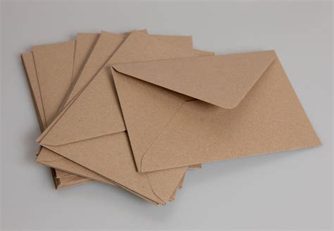 C6 Kraft Brown Paper Envelope Onepaperheart Stationary And Invitations