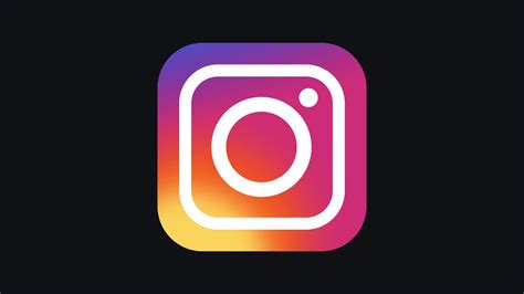 Instagram Old Icon - Instagram Symbol Black Background - 1920x1080 ...
