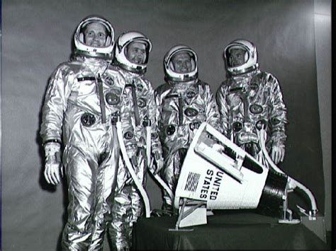 Gemini 4 Prime Crew And Backup Crew In Pressure Suits