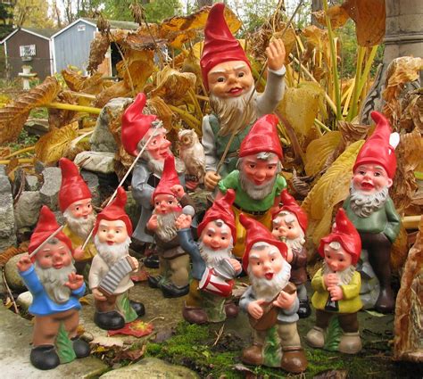If you have a garden or front yard, you are likely familiar with the popular garden ornament known as the garden gnome. though you may have never considered the origins of these whimsical little tchotchkes, these miniature statues have a long and mysterious history. Heissner Gnomes - From West Germany | Flickr