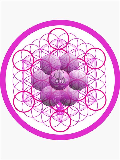 The Tree Of Life Sacred Geometry Sticker For Sale By Slu1 Redbubble