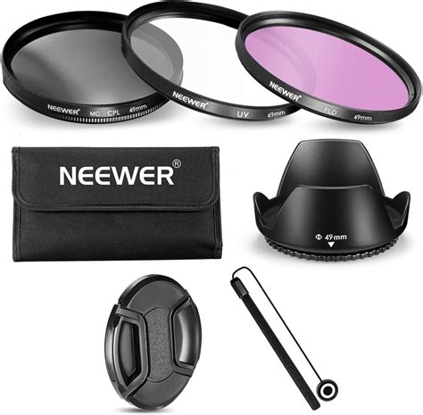 Neewer 49mm Lens Filter Accessory Kit For Sony Alpha And