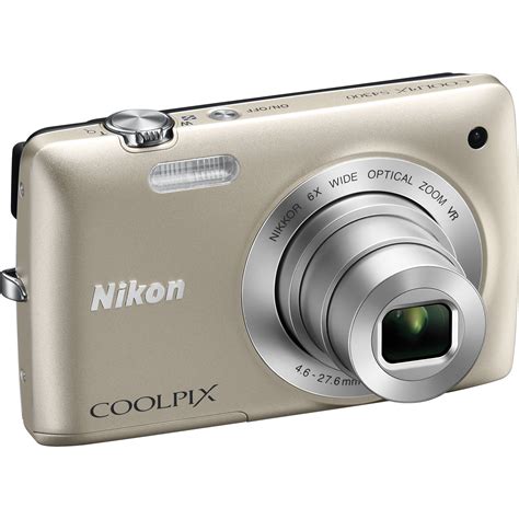 Nikon Coolpix S4300 Digital Camera Silver 26304 Bandh Photo