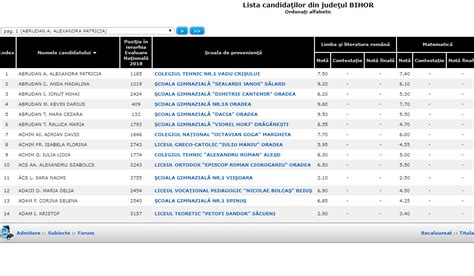 Ministerul educației naționale a publicat, marți, pe portalul. Rezultate Evaluare Nationala judetul Bihor 2018. 11 medii ...