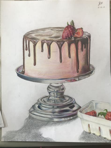 Pin By Twolalala On My Drawings Drawings Pinterest Cake Drawing
