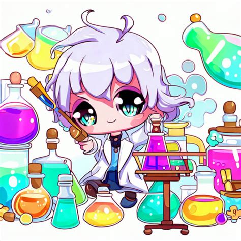 Chibi Scientist Conducting Experiments By Xrebelyellx On Deviantart