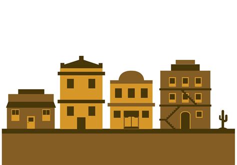 Old West Town Clip Art
