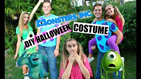 After looking for options to buy his. DIY Monsters, Inc. Inspired Halloween Costumes! - YouTube