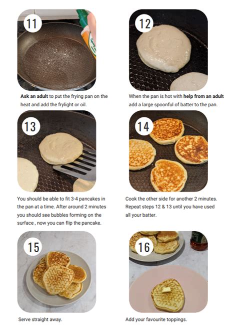 Pancakes Step By Step The Autism Page