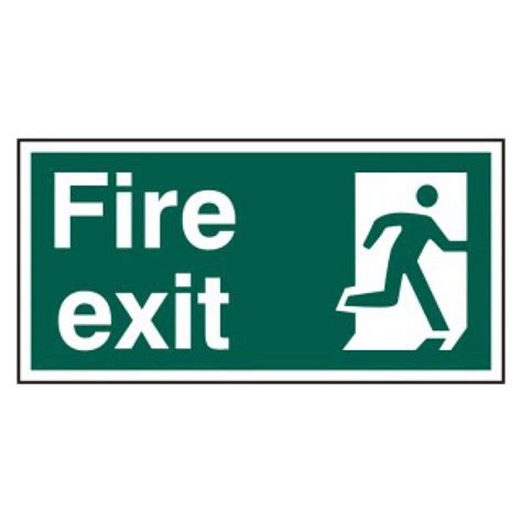 Fire Exit Man Right Fire Exit Sign Rsis