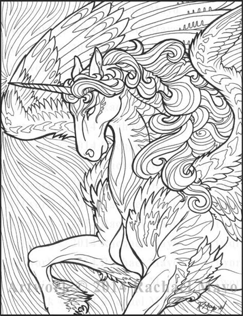 Printable Unicorn Coloring Pages For Adults Retycrown