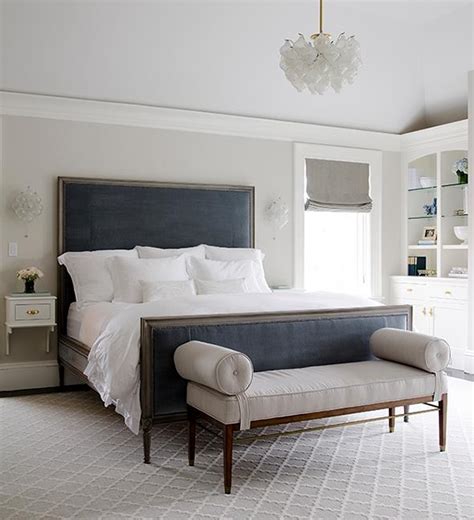 One of the most popular warm gray paint colors is benjamin moore's revere pewter.this color is on the brink to a greige gray and it has some warm brown undertones. Blue and Gray Bedroom - Contemporary - bedroom - An ...