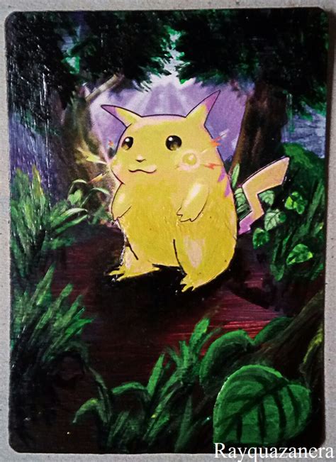Pikachu Card Base Set By Rayquazanera On Deviantart