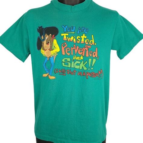 Twisted Perverted Sick T Shirt Vintage 80s Cowboy Humor Joke Etsy
