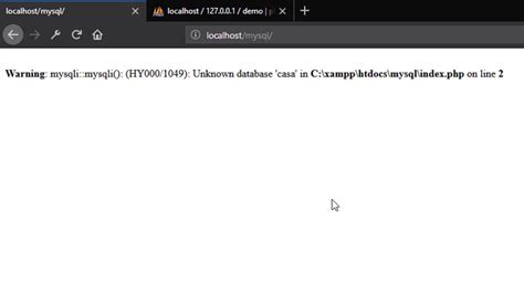 Soluci N Warning Mysqli Mysqli Unknown Database Youtube