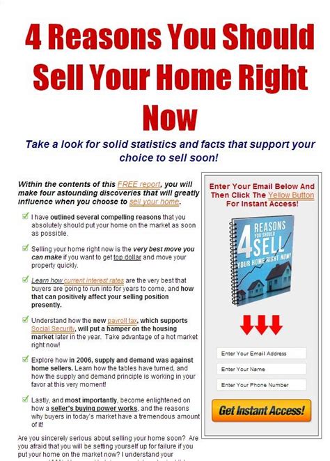 4 Reasons You Should Sell Your Home Now