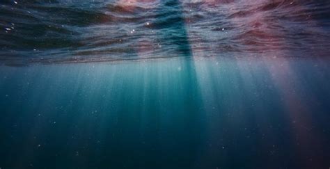 Wallpaper Underwater Sunrays Blue Water Sea Desktop Wallpaper Hd