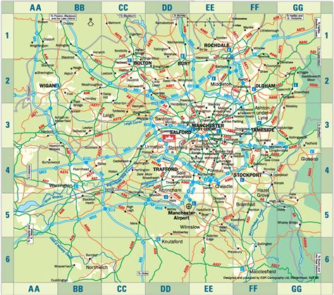 Greater Manchester Map