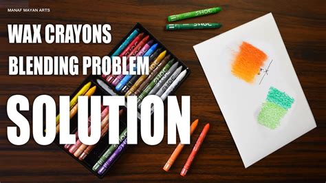 Blending Solution Wax Crayons Tutorial For Beginners 200 Youtube
