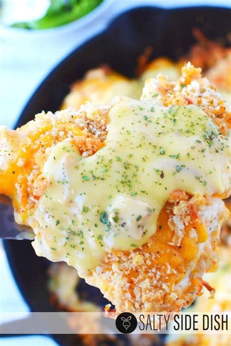 Add chicken strips, cheddar cheese, apples and walnuts over salad greens. Ritz Cracker Chicken with Shredded Cheddar Cheese and ...