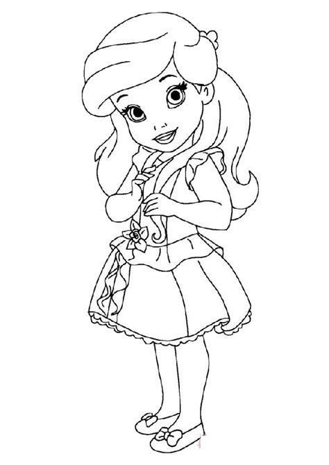 Baby Disney Princess Coloring Pages Print Color Craft