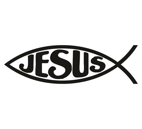 Jesus Fish Symbol Coloring Page