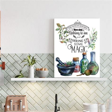 Kitchen Witch Sign Etsy