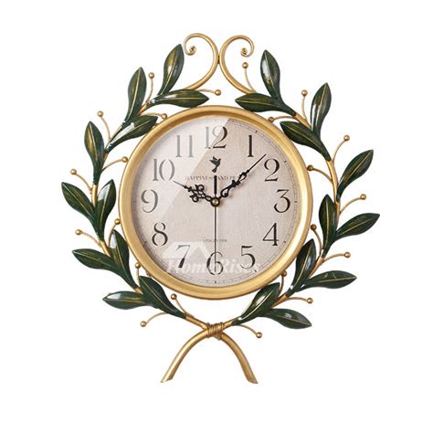 Wrought Iron Wall Clock Elegant 1620 Inch Oversized Glass Silent