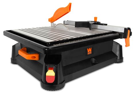 Wen 65 Amp 7 Inch Portable Wet Tile Saw With Fence And Miter Gauge