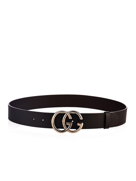 Lyst Gucci Gg Buckle Leather Belt In Brown For Men