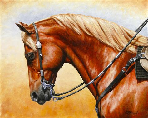 Precision Horse Painting Painting By Crista Forest Pixels