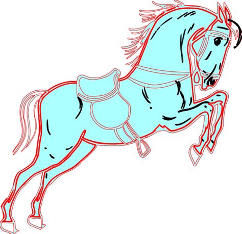 White Red Horse Clip Art At Vector Clip Art